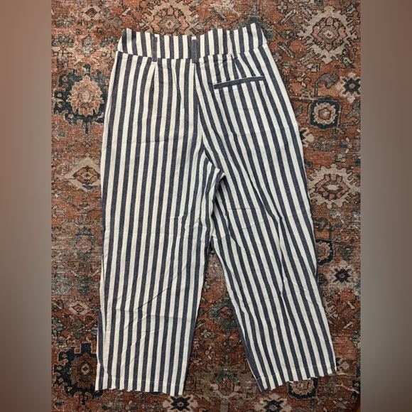 Zara Basic Navy and White Striped Pants Size XS - Picture 2 of 4
